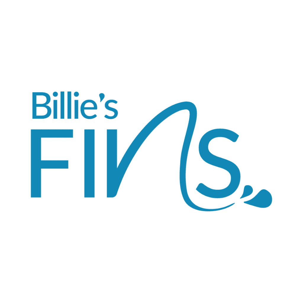 Billie's Fins Swim School new look branding for 2024